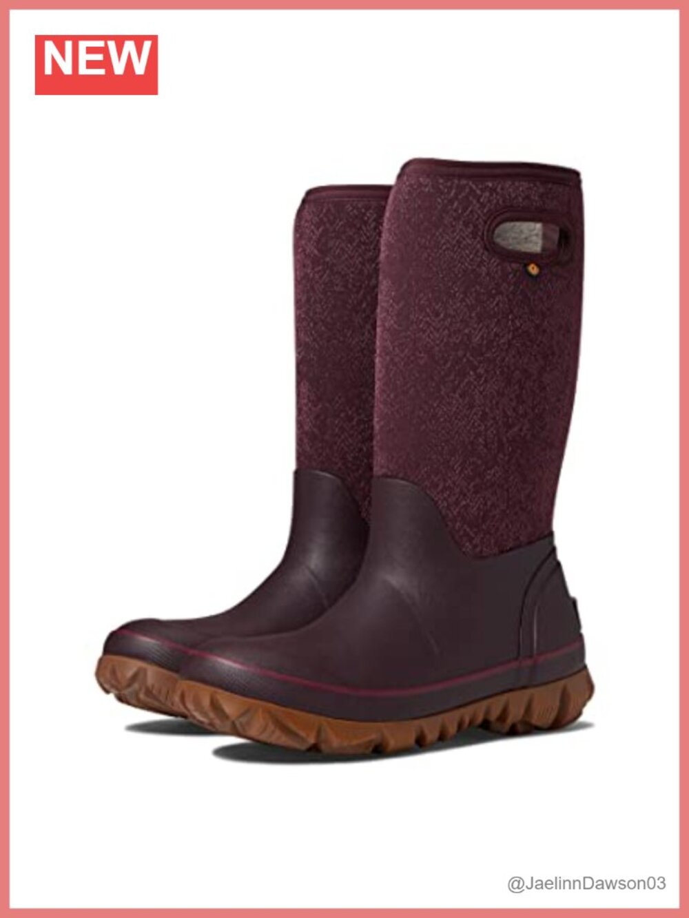 Women's Waterproof Snow Boots Calf High Pull-On 7mm Neo-Tech Insulation Fleece